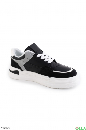 Women's black and gray sneakers