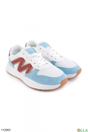 Women's multicolored lace-up sneakers