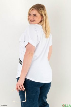 Women's white batal t-shirt
