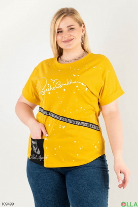 Women's yellow batal t-shirt