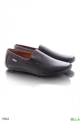 Удобные мужские туфли черного цвета