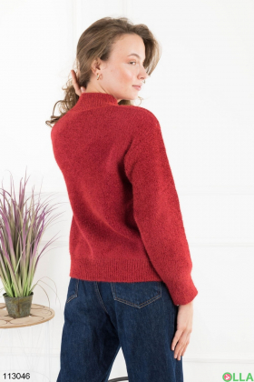 Women's red sweater