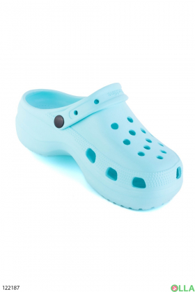 Women's light blue crocs