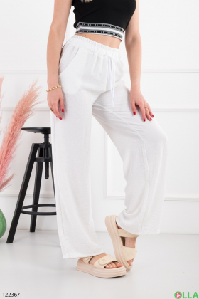 Women's white palazzo pants