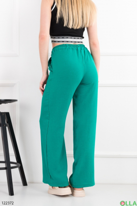 Women's green palazzo pants