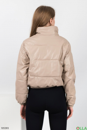 Женская бежевая куртка