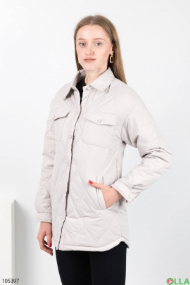 Женская светло-бежевая куртка 