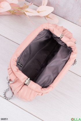 Women's light pink bag