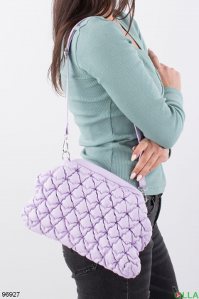 Жіноча лілова сумка