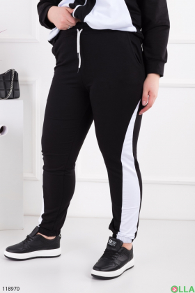 Women's black and white tracksuit batal