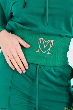 Жіночий зелений спортивний костюм