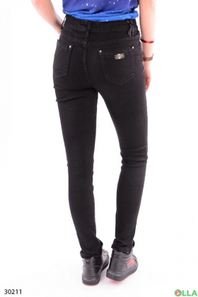 Женские джинсы черного цвета