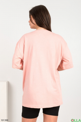 Жіноча світло-рожева футболка