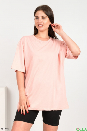 Жіноча світло-рожева футболка