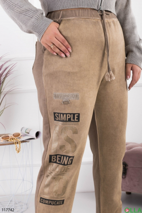 Women's brown sweatpants batal