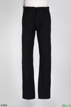 Men's classic black trousers