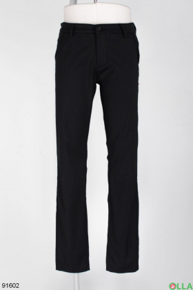 Men's classic black trousers