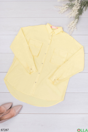 Женская желтая рубашка