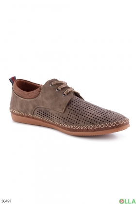 Perforated men's shoes