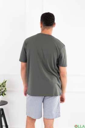 Men's dark gray batal T-shirt