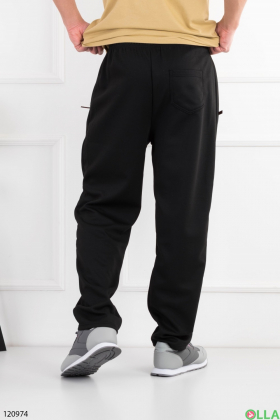 Мужские черные спортивные брюки