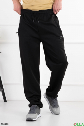 Мужские черные спортивные брюки