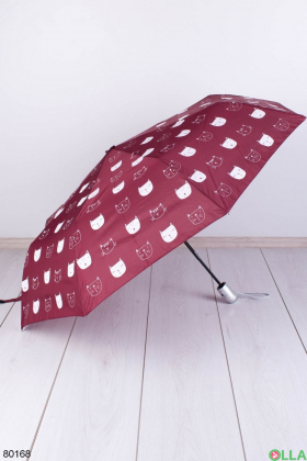 Жіноча червона парасолька