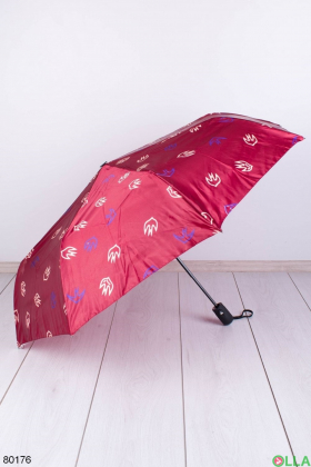 Женский красный зонт
