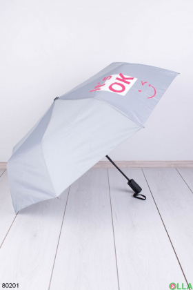 Жіноча сіра парасолька