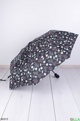 Женский черный зонт