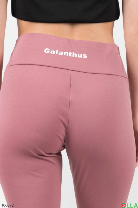 Women's pink sports leggings batal