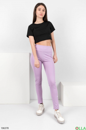 Women's lilac sports leggings