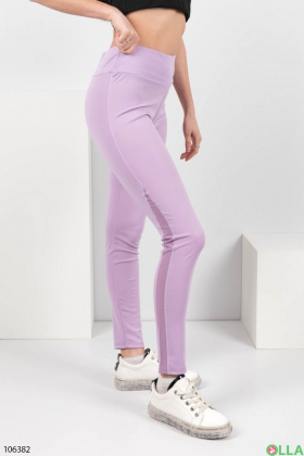 Women's lilac sports leggings