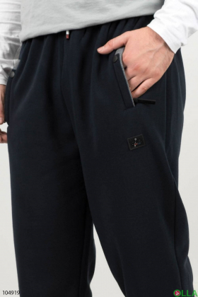 Men's navy blue fleece sweatpants