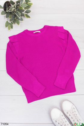 Женский фиолетовый свитер