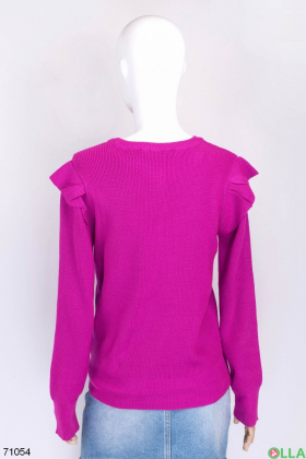 Женский фиолетовый свитер