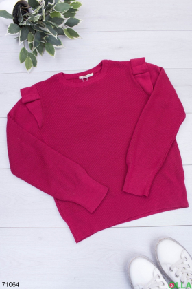 Жіночий бордовий светр