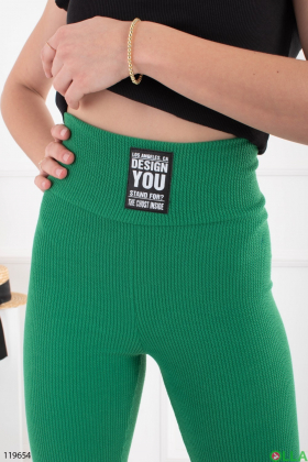 Women's green leggings