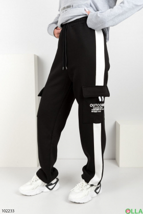 Women's black winter sports trousers