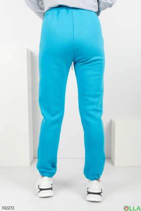 Women's winter blue sweatpants