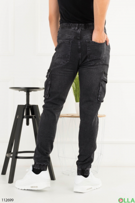 Men's dark gray cargo pants