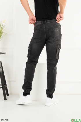Men's dark gray batal trousers cargo