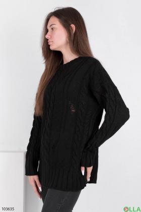 Women's winter black sweater