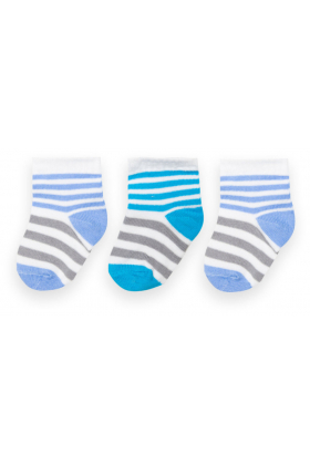 Детские демисезонные носки для мальчика NSM-374 размер ( до 6 месяцев) (90374) в упаковке 6 шт Голуб