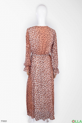 Women's dress with leopard print