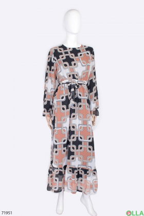 Women's dress with a print