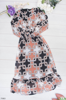 Women's dress with a print
