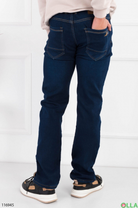 Men's blue battal fleece jeans