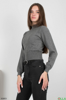 Женский темно-серый свитер