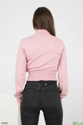 Жіночий рожевий светр